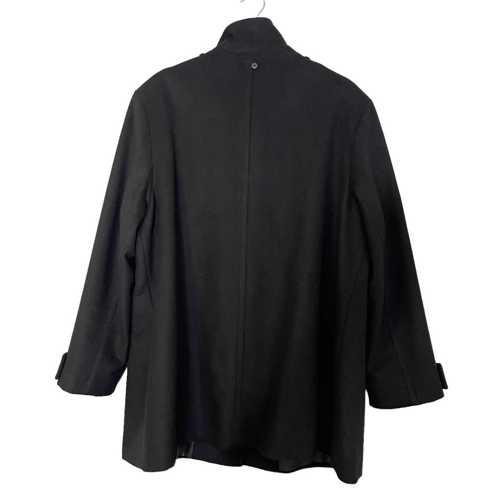 Lauren Ralph Lauren Womens Wool Blend Mock Neck Black Winter Coat Size XXL - Picture 3 of 14